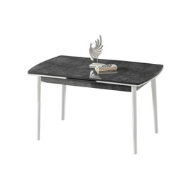 Hanah Home Mesa de Comedor Extensible Toskana Antracita y Blanco